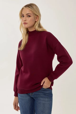 Regular Fit Stickad Sweatshirt