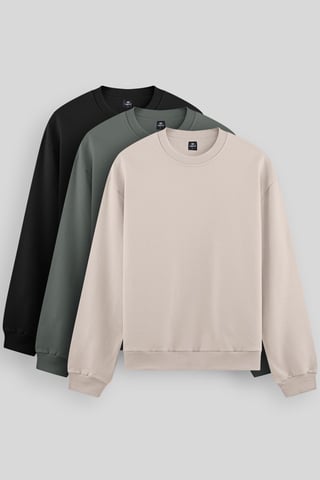 Mäns Enkel Rundhalsad Sweatshirt