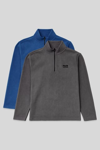 Men's Half-Zip Plush Sweatshirt