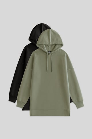 Oversized Hooded Sweatshirt With Pocket