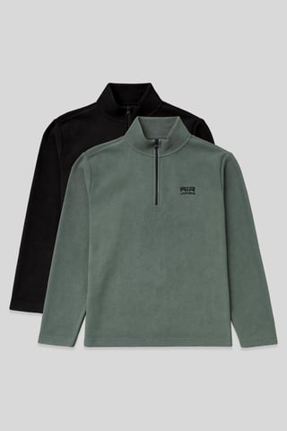 Men's Half-Zip Plush Sweatshirt