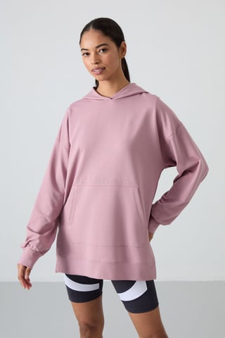 Oversized Printed Hooded Sweatshirt