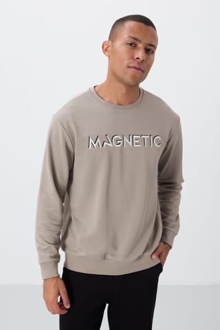 Men's Printed Crew Neck Sweatshirt
