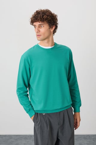 Herr Enkel Rundhalsad Sweatshirt