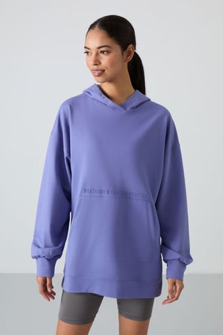Oversized Printed Hooded Sweatshirt
