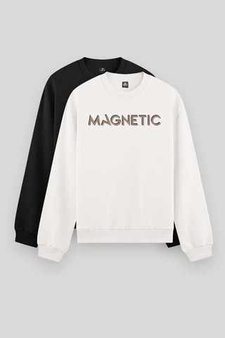 Herrtryckt Crew Neck Sweatshirt