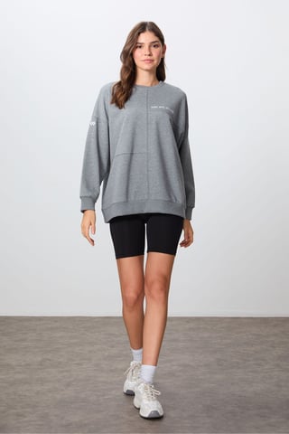 Oversized Crew Neck Sweatshirt