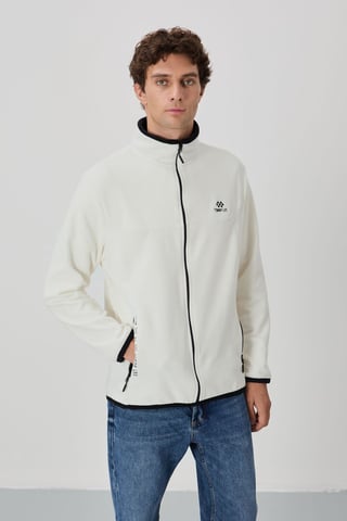 Men's Plush Zip-front Sweatshirt