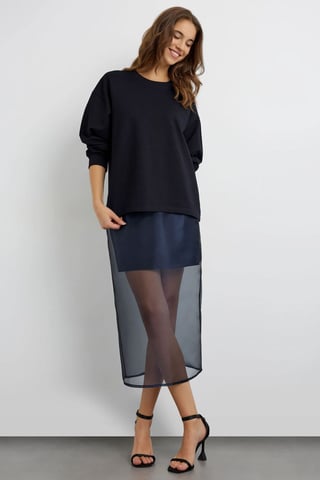 Marinblå sweatshirt