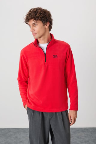 Herr Plush Half-Zip Sweatshirt
