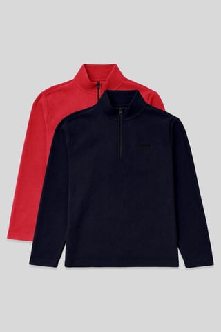 Men's Half-Zip Plush Sweatshirt