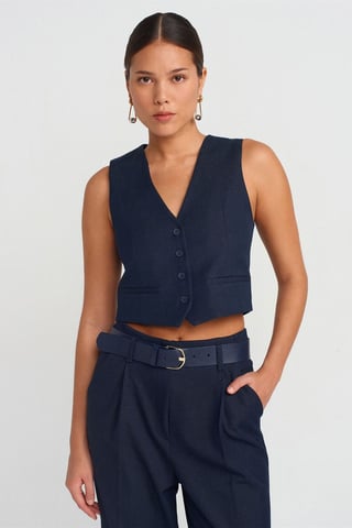 Women’s Fitted Cropped Waistcoat