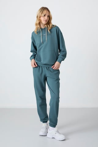 Oversized Hooded Sweatshirt And Pants Set