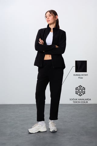 Women's Long-Sleeve Zipper Tracksuit Set