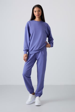 Oversized Sweatshirt And Elastic Hem Pants Set