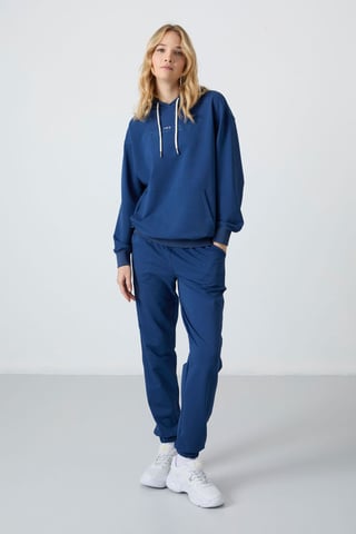 Oversized Hooded Sweatshirt And Pants Set