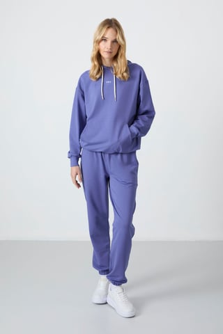 Oversized Hooded Sweatshirt And Pants Set