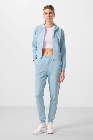 Oversized Hooded Zip Sweatshirt And Pants Set