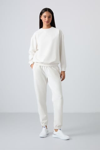 Oversized Sweatshirt And Elastic Hem Pants Set