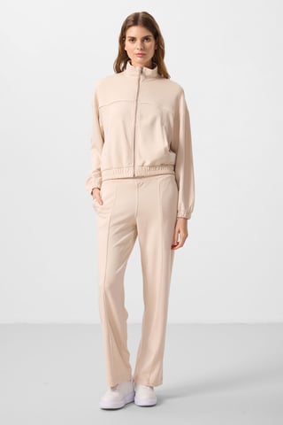 Oversized Zip-collar Tracksuit Set