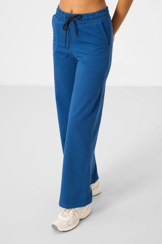 Dames Katoenmix Sweatshirt en Wijde Broek Set