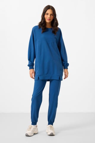 Oversized Fleece Sweatshirt And Pants Set