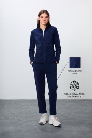 Women's Long-Sleeve Zipper Tracksuit Set