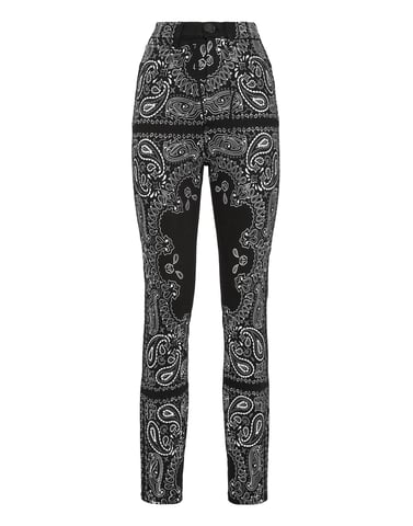 Super High Waist Jegging Paisley