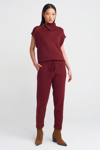Kvinnors Lurex Stickade Joggingbyxor
