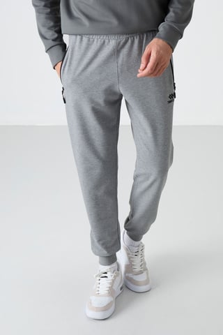 Men's Solid Pull-on Sweatpants With Zip Pocket