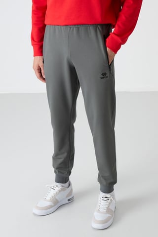 Men's Solid Pull-on Sweatpants With Zip Pocket