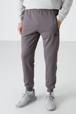 Men's Solid Pull-on Sweatpants With Zip Pocket