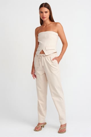 Women's Linen-Blend Jogger Pants