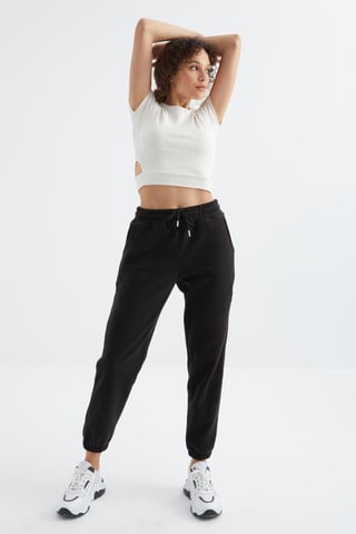 Kvinnors polyester joggerbyxor