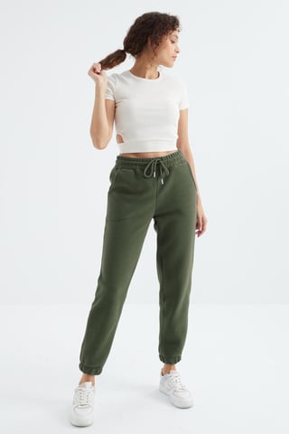 Kvinnors polyester joggerbyxor