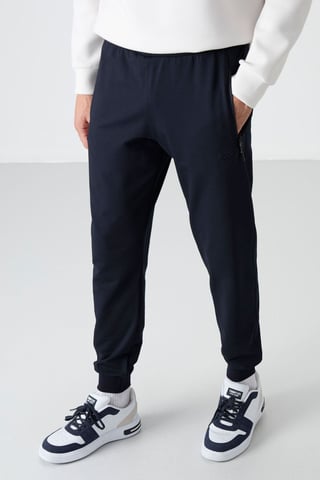 Men's Solid Pull-on Sweatpants With Zip Pocket
