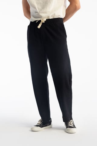 Straight Leg Pants with Drawstring Waist