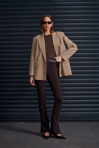 Bälte Skinny Flare Byxor