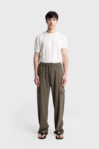 Men's Cotton Straight-Leg Knit Pants
