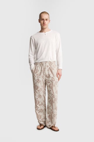Men's Cotton Floral Knit Pants