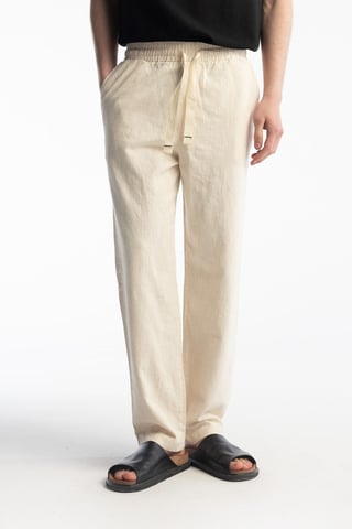 Rechtoe-rechtaan Broek met Koordtaille