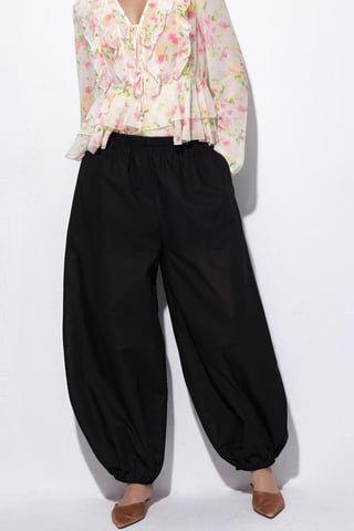 Elastic Waist Balloon Pants