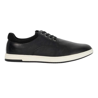Dune London Mens Tamsen Lace Flat Trainers (Black)