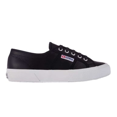 Superga Womens/Ladies 2750 Nappa Leather Trainers (Black/White)