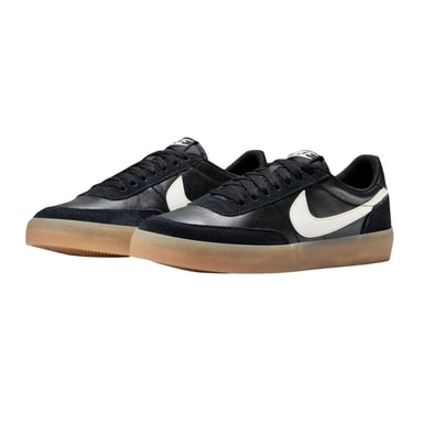 Nike Womens/Ladies Leather Flat Trainers (Black/Gum)