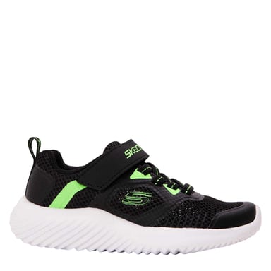 Skechers Childrens/Kids Bounder Trainers (Black/Lime)