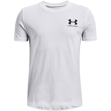 Under Armour Boys Logo Short-Sleeved T-Shirt (White)
