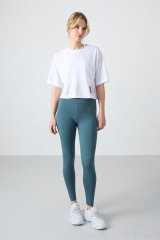 High-Waist Cotton Elastane Leggings