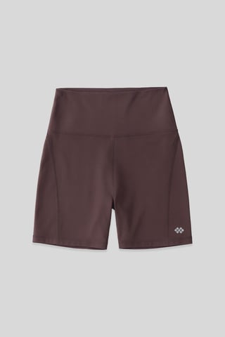 Short High-waist Slim-fit Leggings With Belt