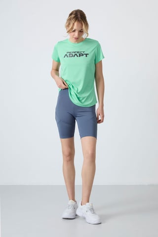 Short High-waist Knit Leggings
